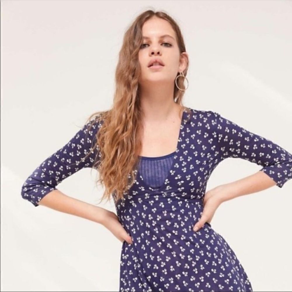 Mercer Plunge Mini Dress XS